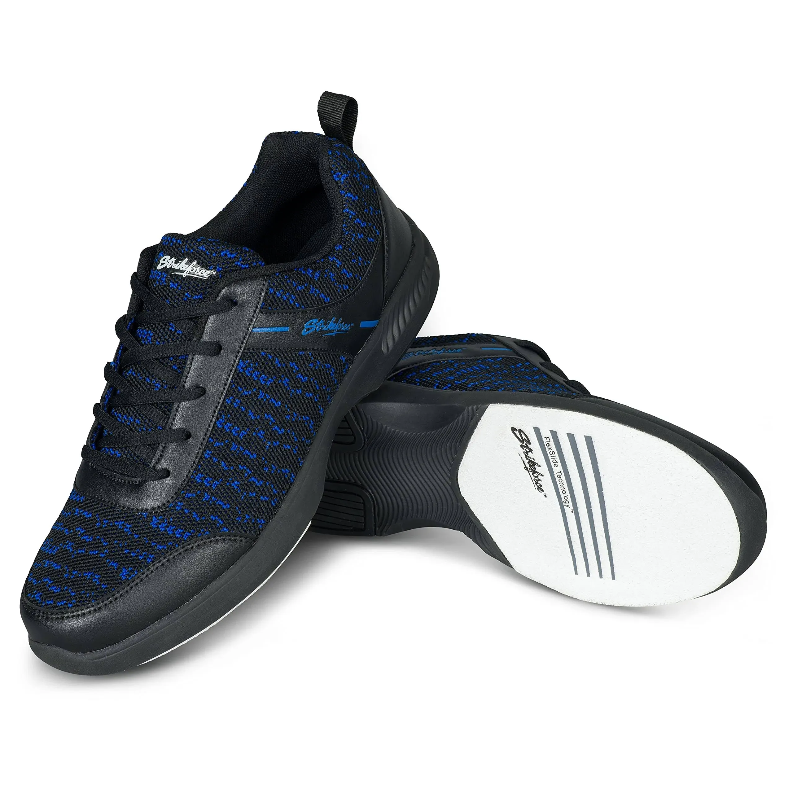 KR Strikeforce Mens Flyer Mesh Black Royal Bowling Shoes