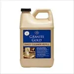 Granite Gold Daily Cleaner Refill Streak-Free Cleaning for Granite, Marble, Travertine, Quartz, Natural Stone Countertops, and Floors, 64 Fluid Ounces