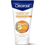 Clearasil Stubborn Acne Control 5in1 Exfoliating Wash, Maximum Strenght with 2% Salicylic Acid Acne Treatment Medicine, Daily Acne Facial Cleanser 6.78 fl oz