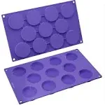 Silicone Mini Muffin Top Pans Shallow Baking Cups Tart Pans Cookie Pans Candy Mo