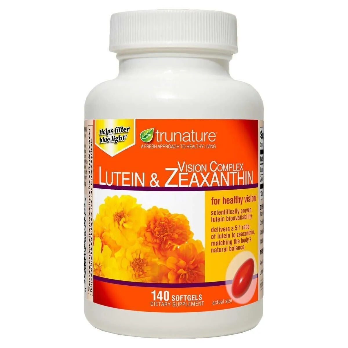 Trunature Vision Complex Lutein & Zeaxanthin 140 Softgels 