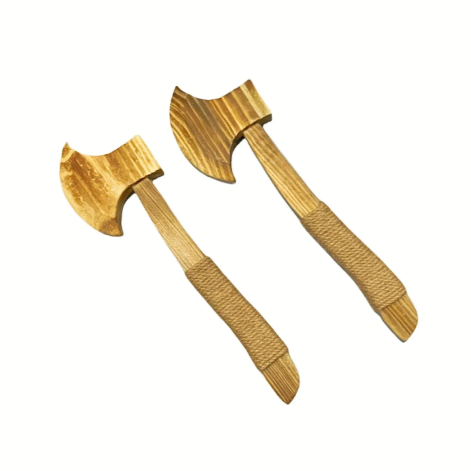 Kashivi Set of 2 - Handmade Wooden Toy Axe, Wooden Toy Axe Set for Outdoor Play Character Dress Up