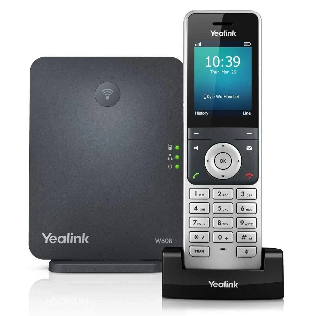 Yealink W60P Wireless IP Phone with Base Station