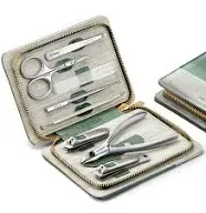 Mr.green Manicure Sets Pedicure Kits Stainless Steel Nail Clipper Personal Care Tools with Pu Leather Case