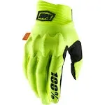 100% Cognito Gloves Fluo Yellow Black - Small