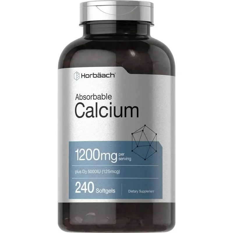 Horbaach Calcium 1200mg Softgels with Vitamin D3