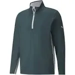 NWT Puma Quarter-Zip Golf Pullover  UV 50+ Protection Tee Green New