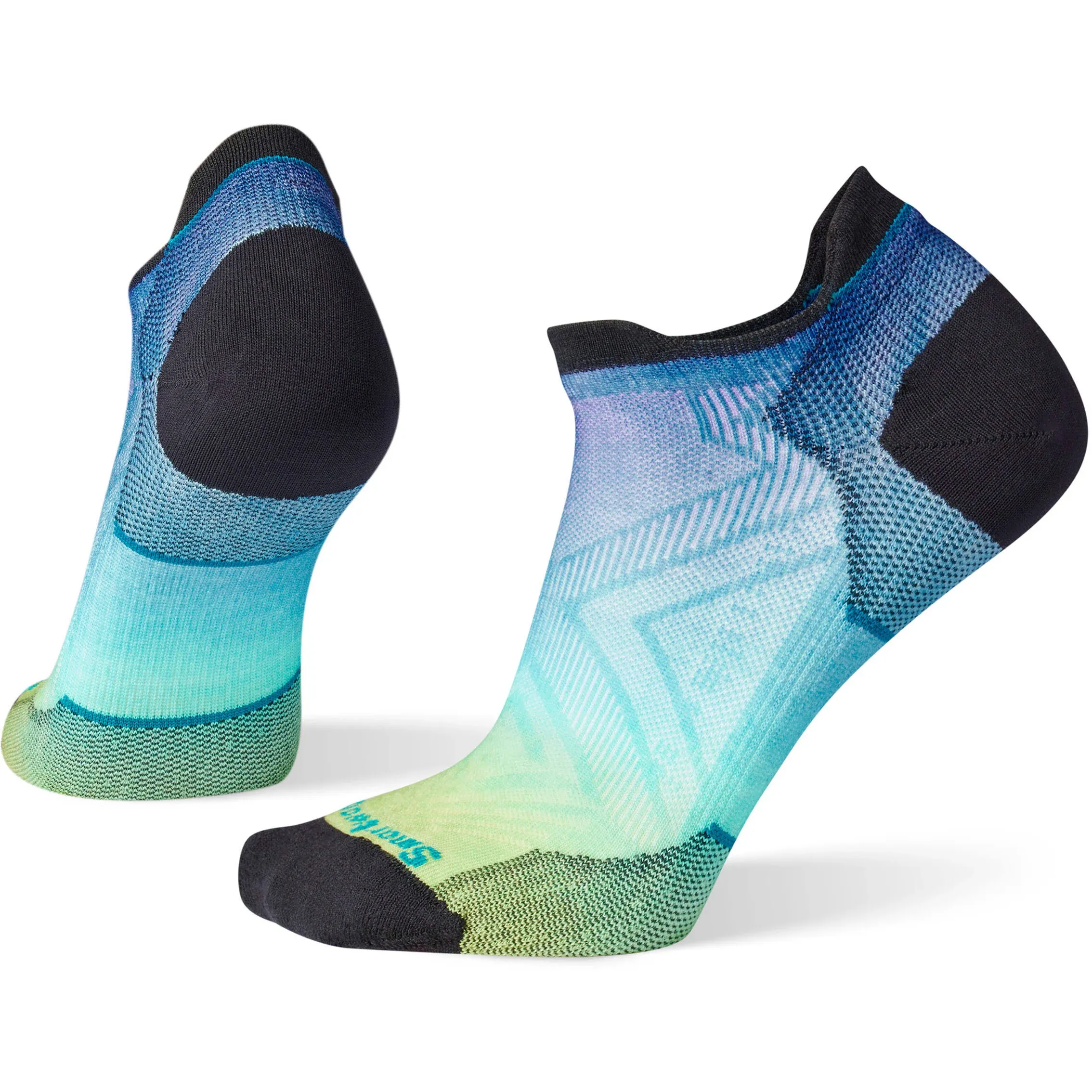 Smartwool Run Zero Cushion Ombre Print Low Ankle Socks Womens