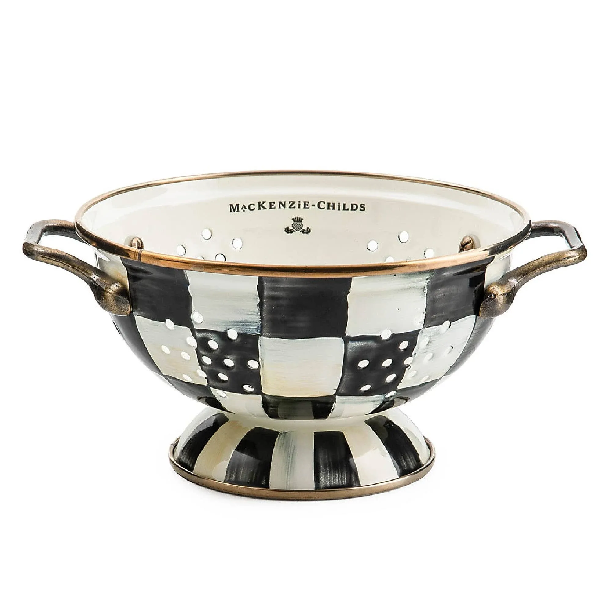 MacKenzie-Childs Courtly Check Colander