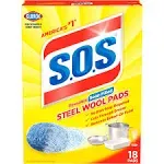 S.O.S Steel Wool Soap Pads - 18 Count