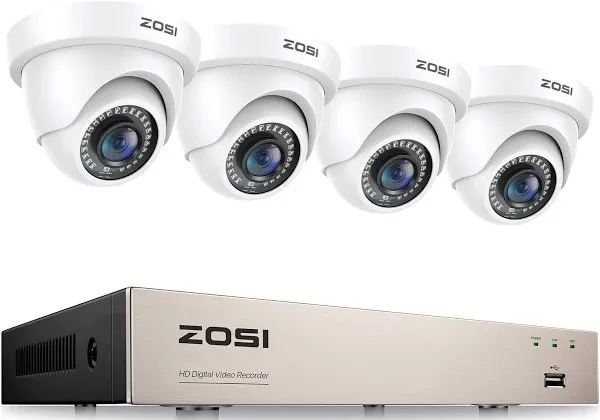 ZOSI 8CH 1080p H.265+ Home Security Camera System