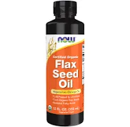 Now Foods - Flax Seed Oil Organic 12 fl oz