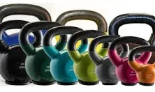 Kettlebells - Professional Grade, Kettlebell Set Vinyl Coated, Solid Cast Iron Weights With a Special Protective Bottom