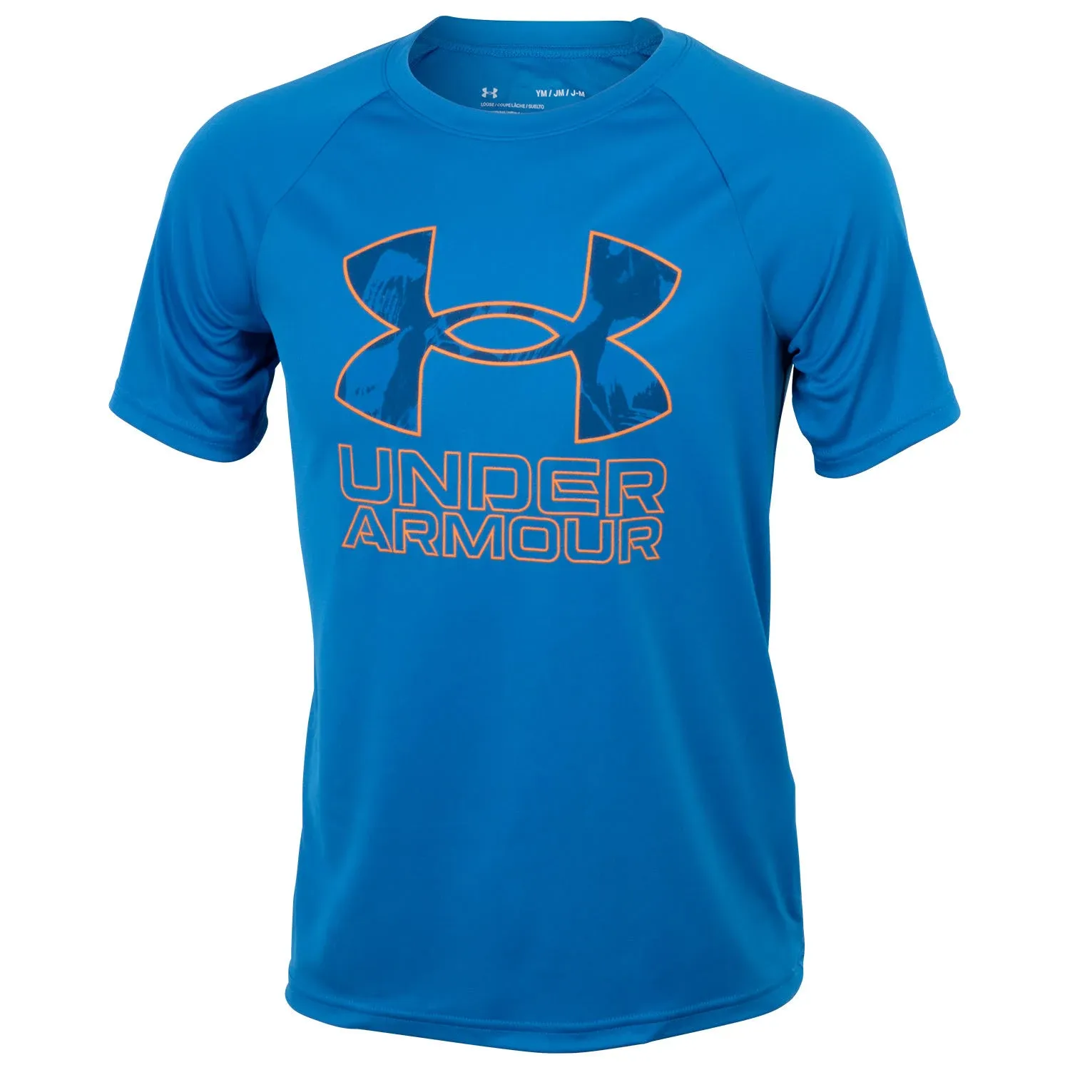 Under Armour Boys' Tech Hybrid Printed Fill Short-Sleeve T-Shirt