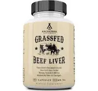 Ancestral Supplements Grass Fed Beef Liver Capsules