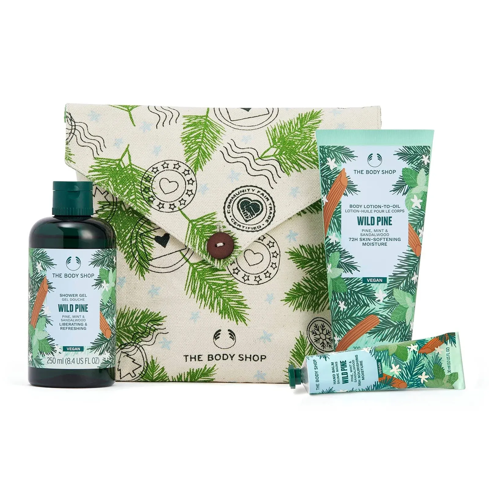 The Body Pine &amp; Divine Wild Pine Essentials Gift Set – Invigorating Pine Scen...