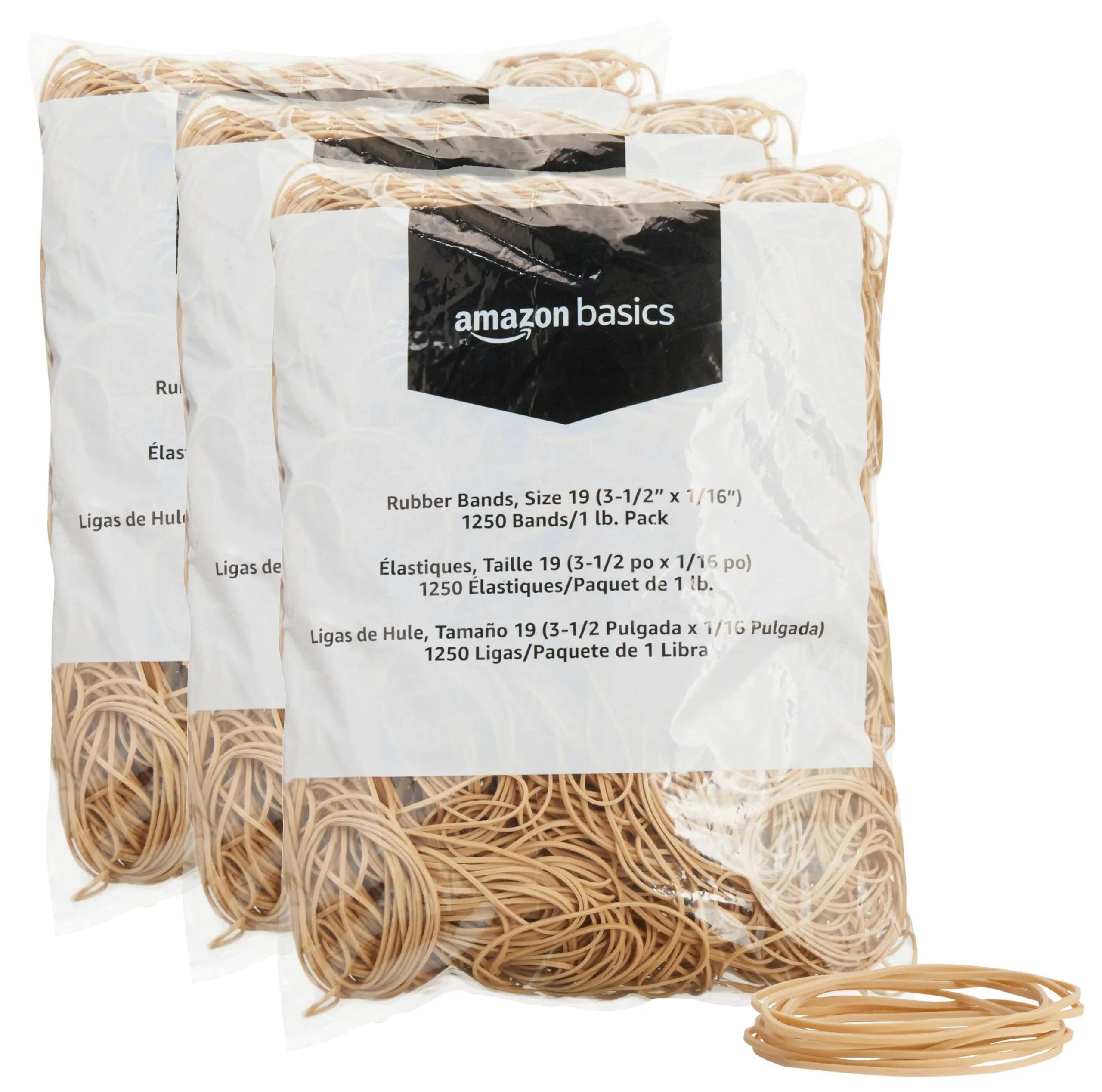 Amazon Basics Rubber Bands Size 19