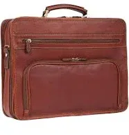 Banuce Men's Vintage Full Grains Italian Leather Briefcase