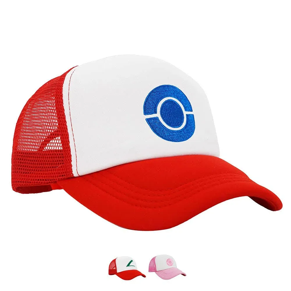 Embroidered Team Trainer Hat for Anime Cosplay Costume, Trucker, Snapback Cap