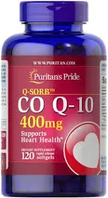 Puritan&#039;s Pride Q-Sorb CO Q-10 400 mg - 120 Softgels