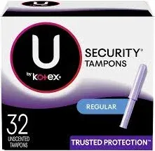 U by Kotex Security Tampons, Multipack, Unscented, 30 Count