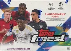 Topps Finest UEFA Club Competition Soccer Hobby Box