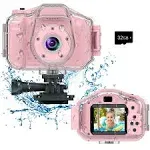 Agoigo Kids Waterproof Camera Toys for 3-12 Year Old Boys Girls Christmas Birthday Gifts Children's HD Video Digital Action Cameras Child Indoor