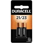 Duracell Batteries, Alkaline, 21/23, 12V, 2 Pack - 2 batteries