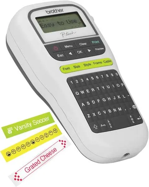 Brother P-touch, PTH110, Easy Portable Label Maker, Lightweight, QWERTY