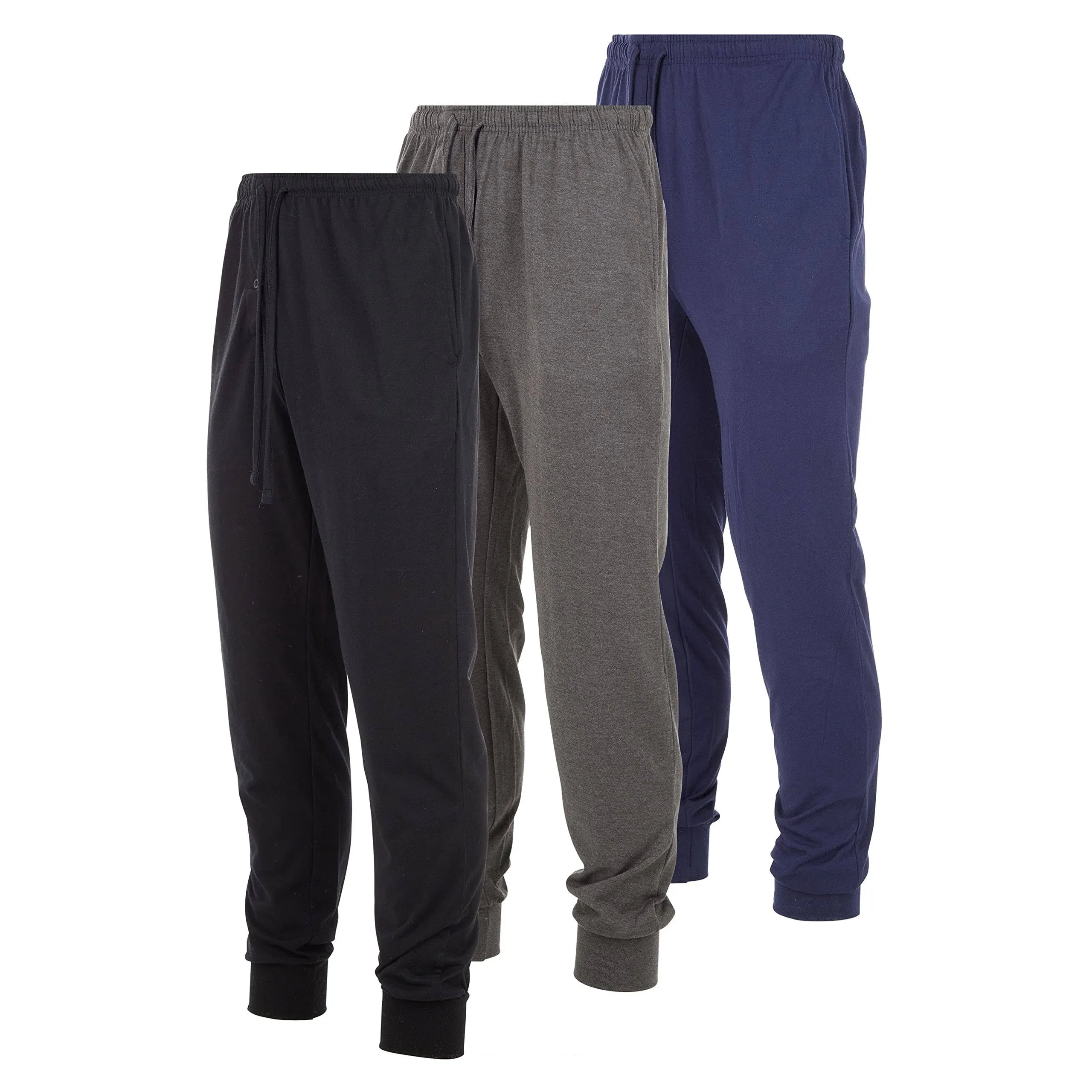 Daresay Mens Lounge Pants with Pockets - Mens Pajama Pants - Lounge Pants Men, Up to 3XL Pack of 3