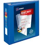 Avery 3" Heavy-Duty View Binder with Locking One Touch EZD Rings, Pacific Blue