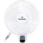 16 Inch Oscillating Wall Mount Fan Remote Control Included 3 Speed