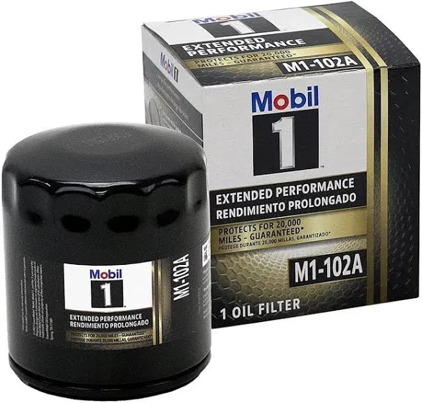 Mobil1 M1-102A Engine Oil Filter &amp; 5 Quarts Mobil1 0W20 Full Syn. H/M Motor Oil