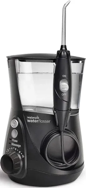 Waterpik Aquarius Water Flosser professionnel pour les dents, gencives, accolades, soins dentaires, puissance électrique avec 10 paramètres, 7 conseil