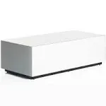 Sonorous CTB-120 All Glass Coffee Table / Center Table - White