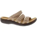 Clarks Womens Laurieann Cove Braided Adjustable Slide Sandals