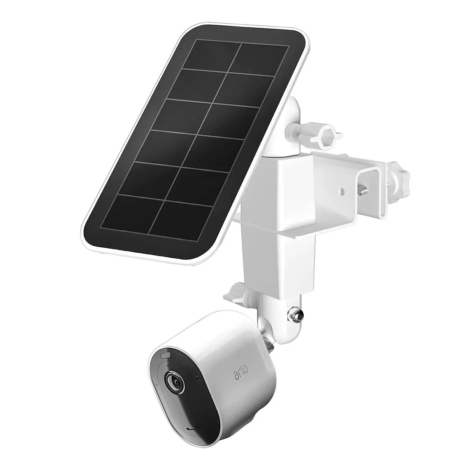 2 in 1 Gutter Mount for Arlo Cameras, Reolink Cameras, eufyCam and Arlo Solar Panel, Wyze Solar Panel, Reolink Solar Panel for Maximum Sunlight and