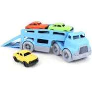 Green Toys Car Carrier with 3 Mini Cars - 100% Recycled Plastic