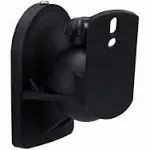 Monoprice Low Profile 7.5 lb. Capacity Speaker Wall Mount Brackets (Pair) Black