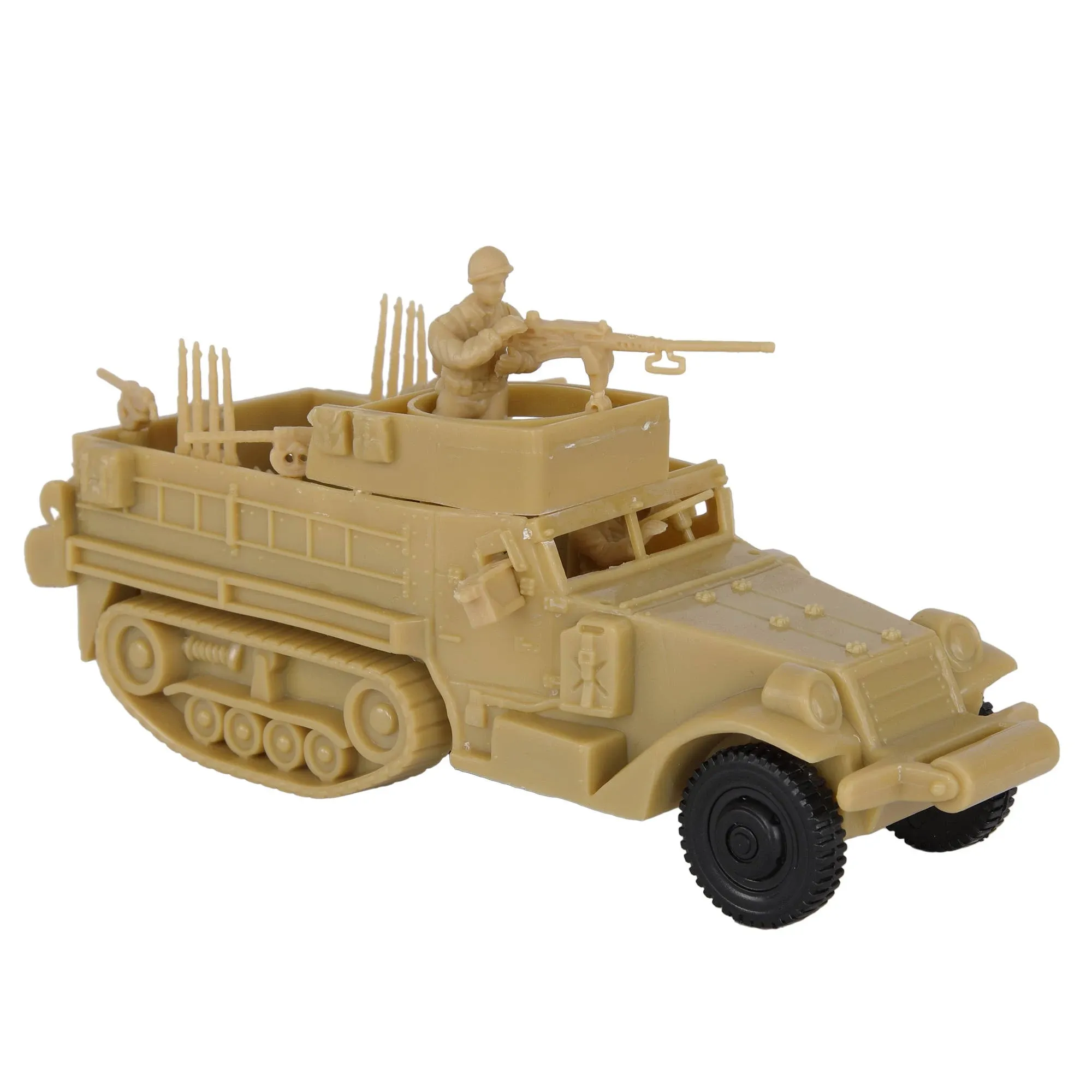 BMC CTS WW2 US M3 Halftrack Army Men Armored Vehicle