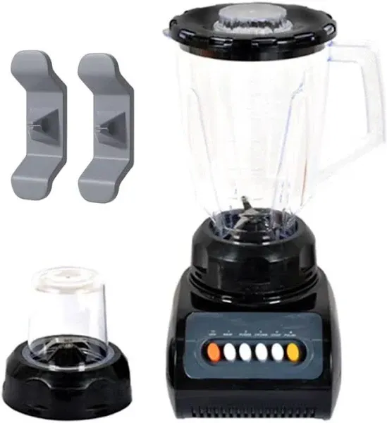 Professional Kitchen Blender Set with Blending &amp; Grinding Blades Black