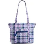 Vera Bradley Small Vera Tote Amethyst Plaid