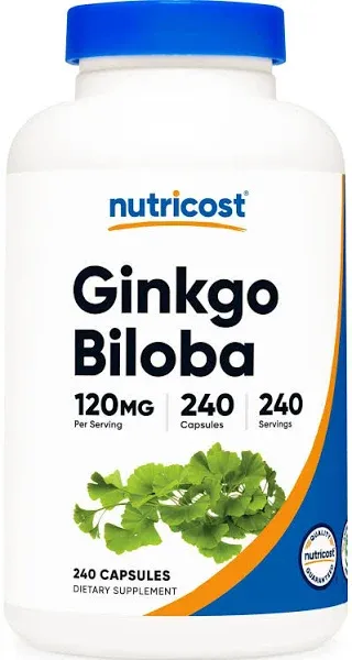 Nutricost Ginkgo Biloba 120mg - 240 Capsules