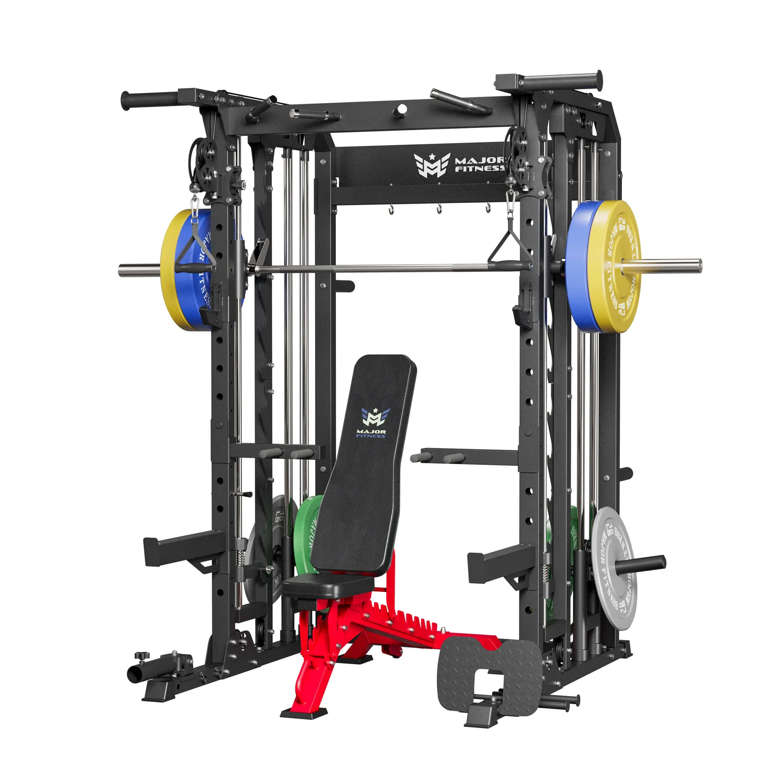 Major Fitness All-in-One Home Gym Smith Machine Package Spirit B52 Black ...