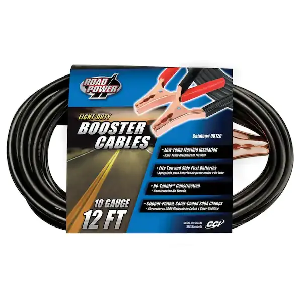 Coleman Cable 08120 Booster Cable 12' 10 Gauge