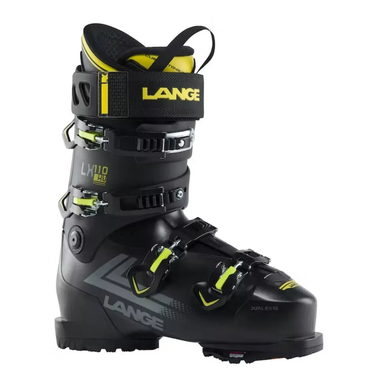 Lange LX 110 HV GW Alpine Ski Boots Black/Yellow 24.5 2024