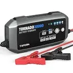 TOPDON 10 15 30 Amp Automotive Battery Charger for 6V/12V/24V Car, Automatic Repair Desulfator Trickle Charger Maintainer, Stable Power Supply and Voltage Stabilizer for ECU Programming