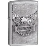 Zippo Lighter 20230 - Harley Davidson Motor Cycles Iron Eagle Emblem Chrome