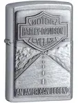 Zippo Harley Davidson Shield and American Legend Emblem Street Chrome Pocket Lig