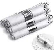 Stock Your Home Pre Rolled Plastic Silverware Sets